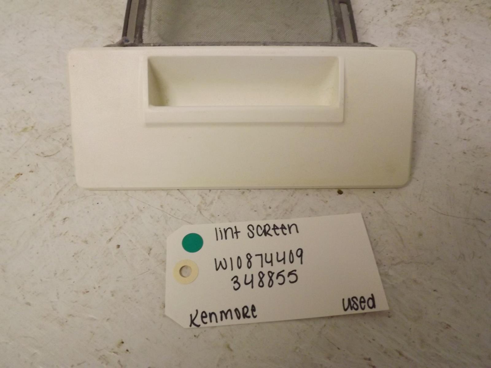 Kenmore Dryer W10874409 348855 Lint Screen Used Kenmore Dryer W10874409 348855 Lint Screen Used
